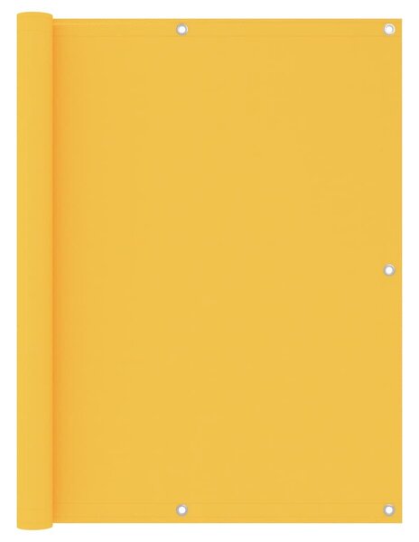 Balkongskärm gul 120x500 cm oxfordtyg