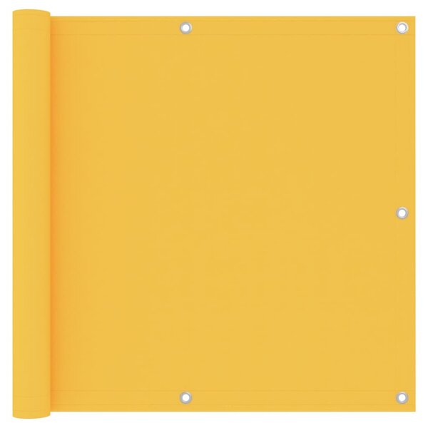 Balkongskärm gul 90x600 cm oxfordtyg
