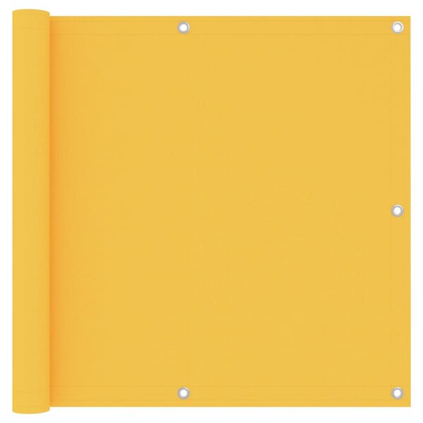 Balkongskärm gul 90x500 cm oxfordtyg