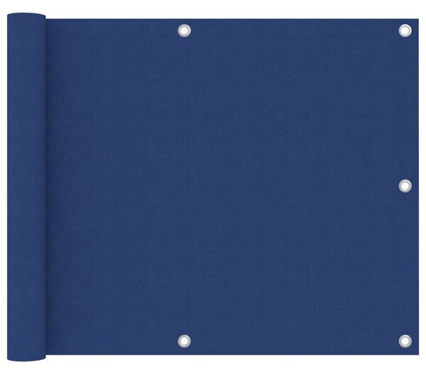 Balkongskärm blå 75x500 cm oxfordtyg