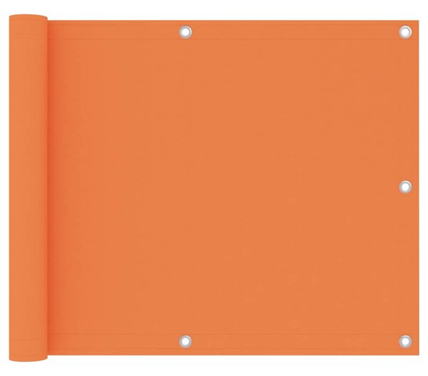 Balkongskärm orange 75x400 cm oxfordtyg