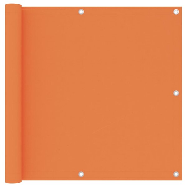 Balkongskärm orange 90x500 cm oxfordtyg