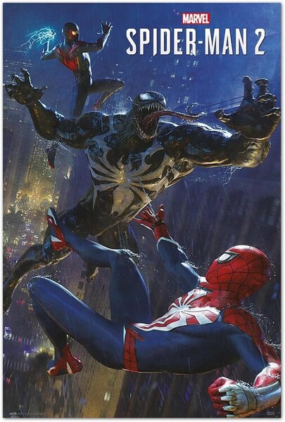 Poster, Affisch Spider-Man 2 - Spideys vs Venom, (61 x 91.5 cm)