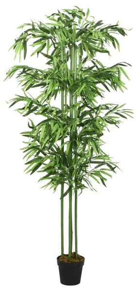 Konstväxt bambu 384 blad 120 cm grön