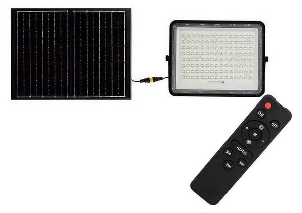 LED Solcellstrålkastare utomhus LED/20W/3,2V 4000K svart + +Fjärrkontrol