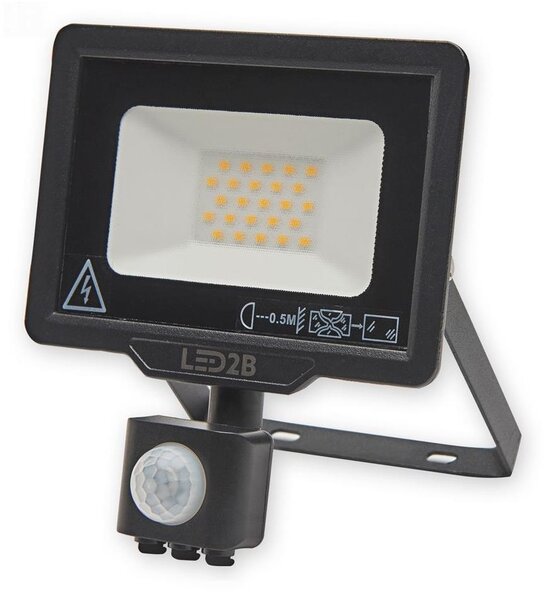 LED Utomhusstrålkastare med en sensor LED/20W/230V 6500K IP44