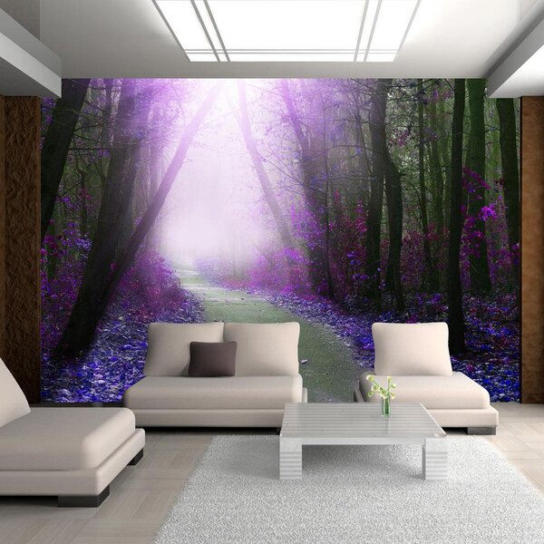 Självhäftande Fototapet - Purple path - 98x70