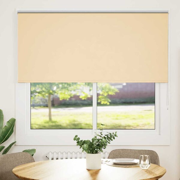 Rullgardin mörkläggningsbeige 150x130 cm tyg bredd 146,6 cm