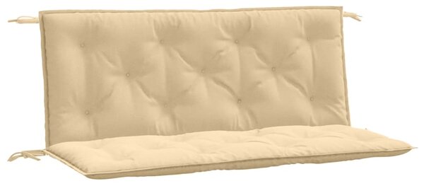 Bänkdyna 2 st melerad beige 120x50x7 cm tyg