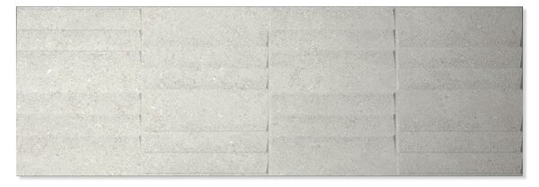 Dekor Kakel Berryroad Wall Ljusgrå Matt-Relief 30x90 cm