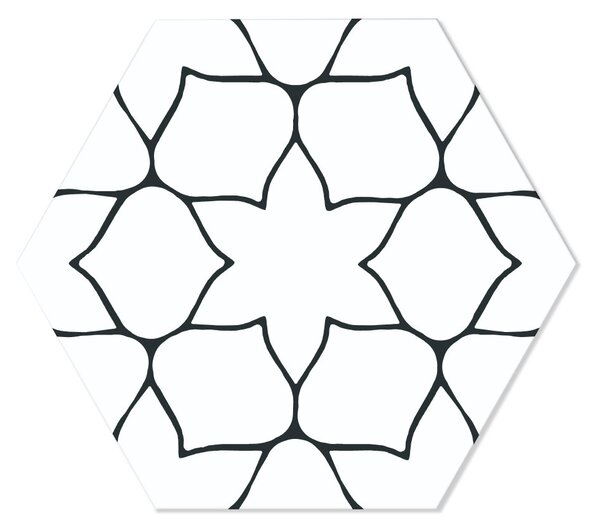 Hexagon Klinker Kerala Vit Matt-Satin 29x33 cm
