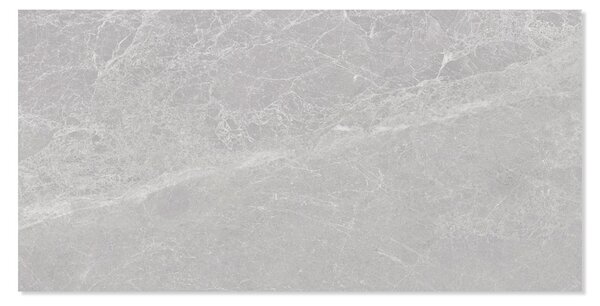 Marmor Klinker Saphir Ljusgrå Blank 60x120 cm