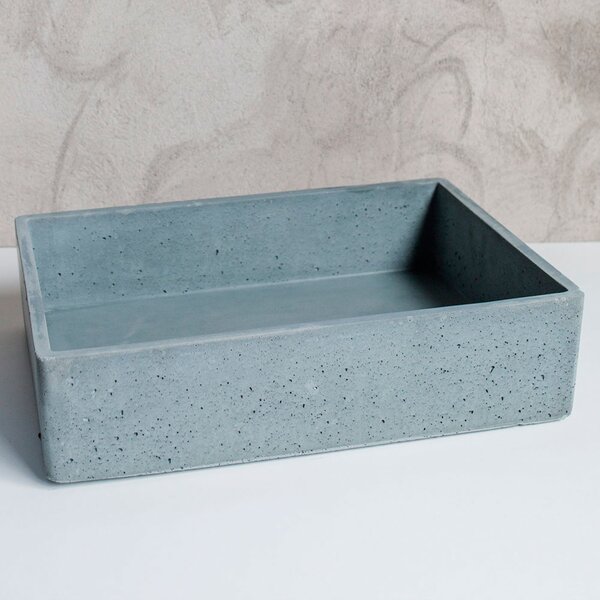 Sira Handgjorda Cement Tvättställ Oasis Grön Matt 48 cm
