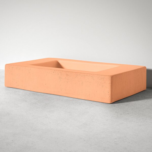 Sira Handgjorda Cement Tvättställ River Orange Matt 80 cm
