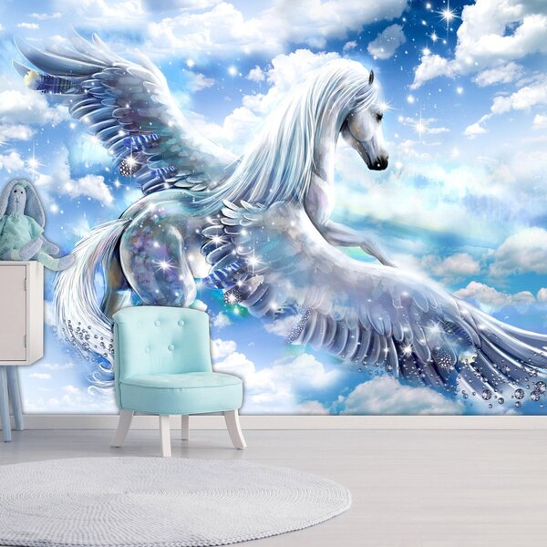 Fototapet - Pegasus (Blue) - 100x70