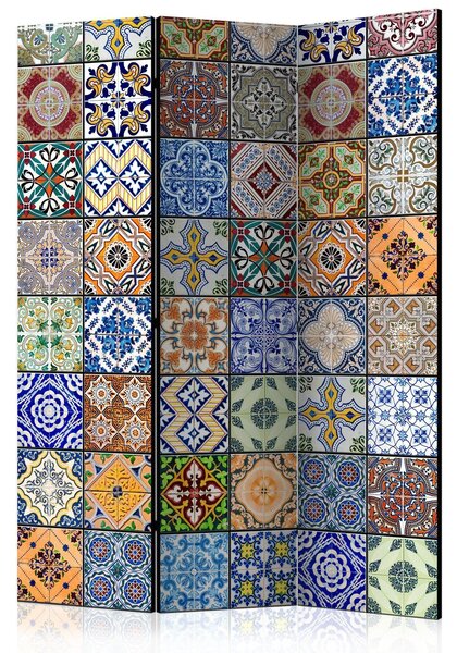 Rumsavdelare / Skärmvägg - Colorful Mosaic - 135x172