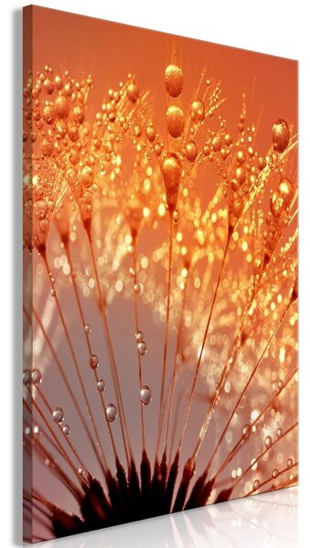 Canvas Tavla - Autumn Dandelion Vertical - 40x60