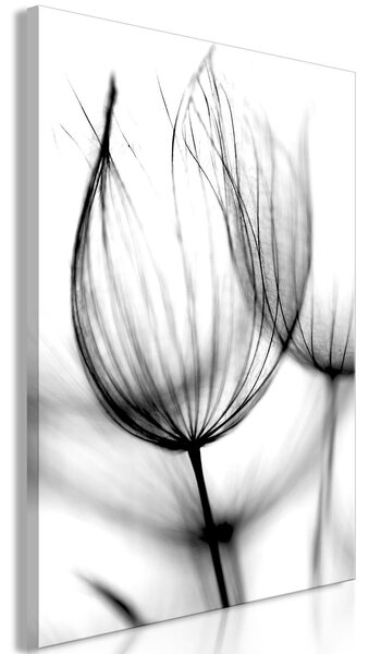 Canvas Tavla - Dandelion in the Wind Vertical - 40x60