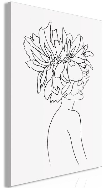Canvas Tavla - Floral Argument Vertical - 40x60