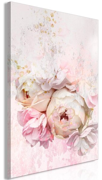 Canvas Tavla - Melancholic Pink Vertical - 80x120