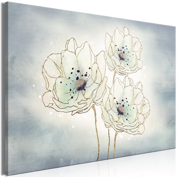 Canvas Tavla - Ocean Flowers Wide - 60x40