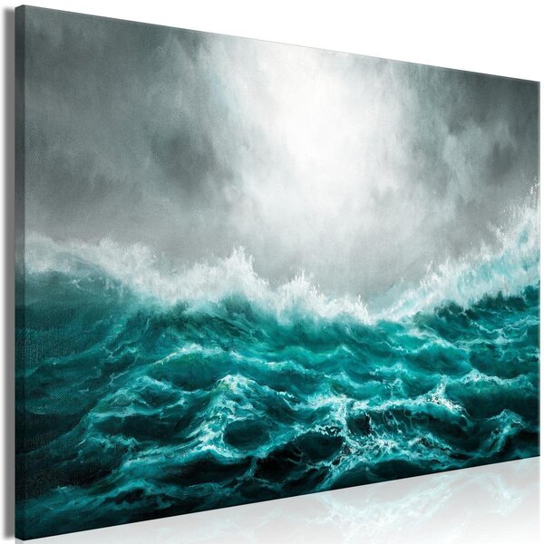 Canvas Tavla - Restless Ocean Wide - 60x40