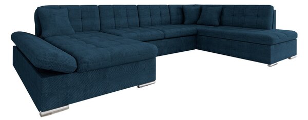 Zumar Soffa med Divan och Schäslong 4-sits - Blå