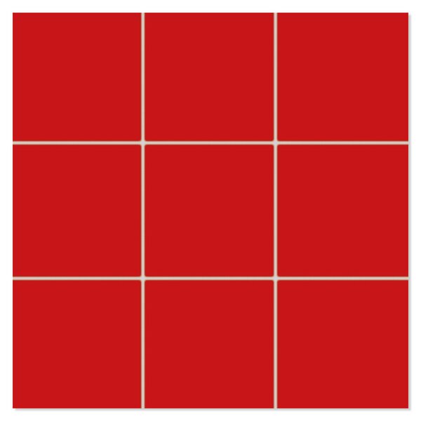 Mosaik Klinker Paintbox Röd Matt 30x30