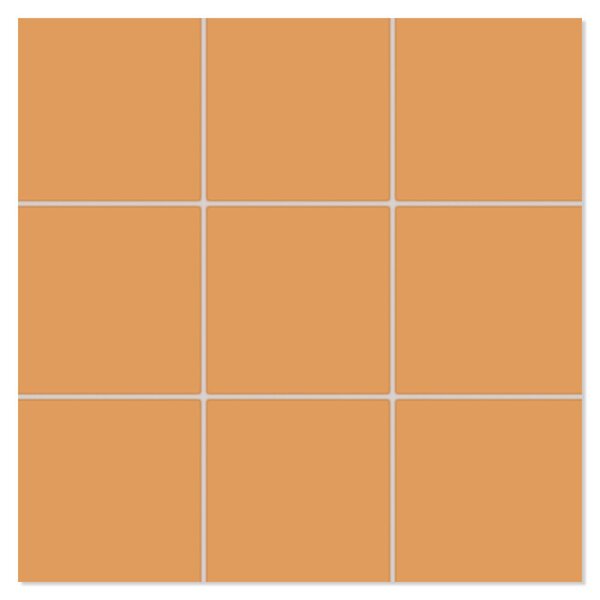 Mosaik Klinker Paintbox Blekt Orange Matt 30x30