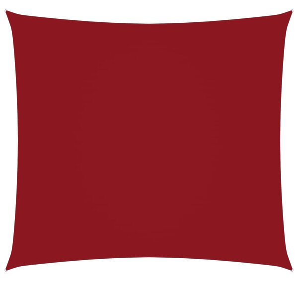 Solsegel oxfordtyg fyrkantigt 4,5x4,5 m red
