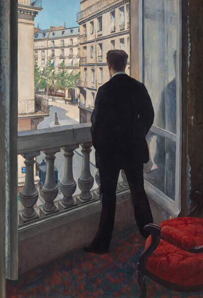 Bildreproduktion Man at the Window, 1875, Caillebotte, Gustave