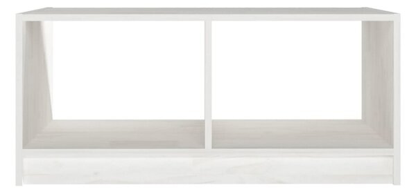 Soffbord vit 75x50x33,5 cm massiv furu - Vit