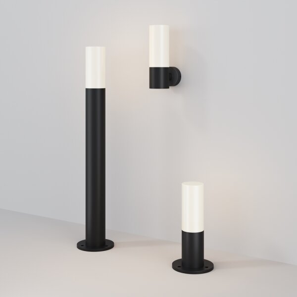 Maytoni O418WL-01B - Vägglampa för utomhusbruk WILLIS 1xE27/60W/230V IP54 svart