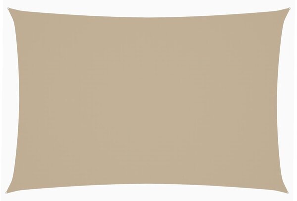 Solsegel Oxfordtyg rektangulärt 2x4 m beige