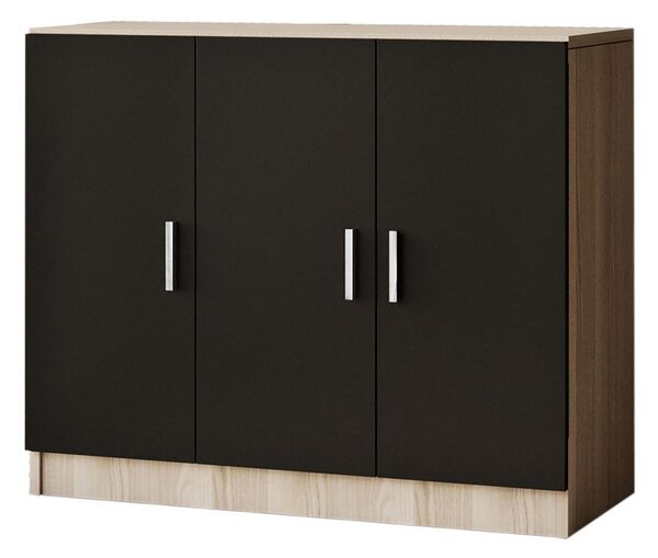 WYLLAM Highboard 38x89 cm Natur/Svart -