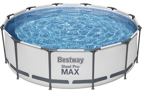 Rund ovanmarkpool 3,66 m, 1m djup | Bestway Steel Pro MAX
