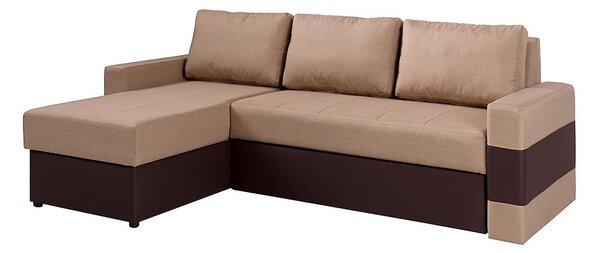 GORDIA Divanbäddsoffa 234x82x156 cm - Beige