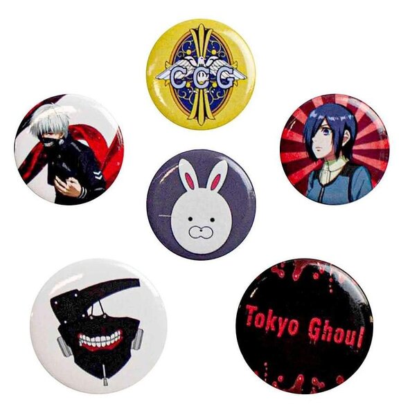 Tokyo Ghoul, 6x Pins