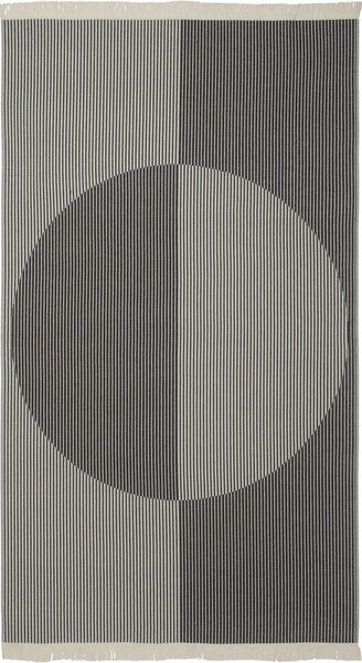 STRANDHANDDUK 100/180 cm grå, silver