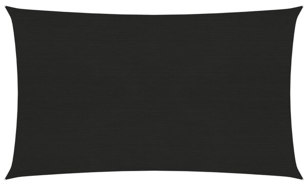 Solsegel 160 g/m² svart 2,5x5 m HDPE
