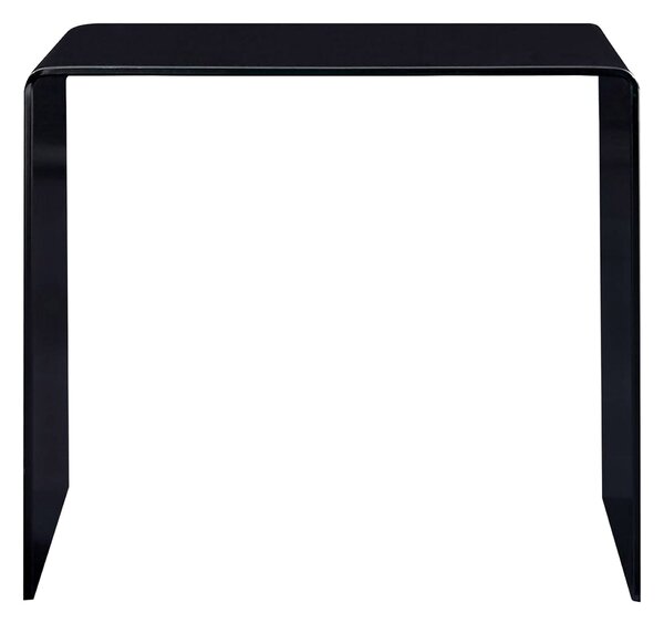 Soffbord svart 50x50x45 cm härdat glas -