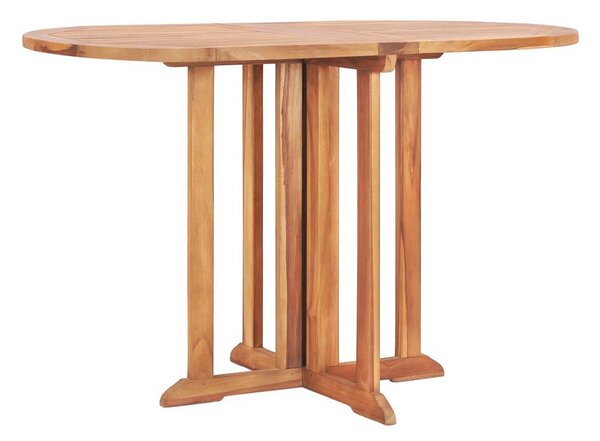 Hopfällbart Trädgårdsbord 120x70x75 cm massiv teak - Brun