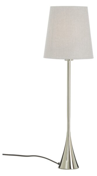 SPIRA bordlampa, mellan, krom/grå - Aneta Lighting
