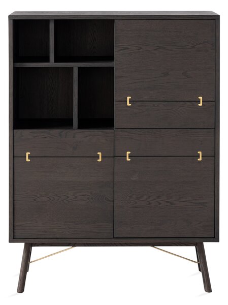 LUNING Sideboard 93x45 cm Massiv Ek Brun -