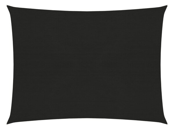 Solsegel 160 g/m² svart 5x6 m HDPE - Svart