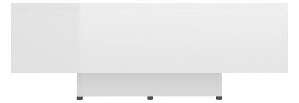 Soffbord vit högglans 85x55x31 cm spånskiva - Vit