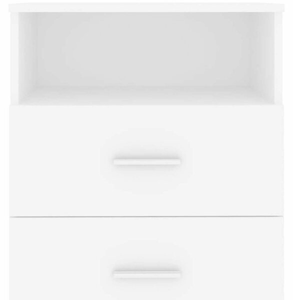 Sängbord vit 50x32x60 cm - Vit
