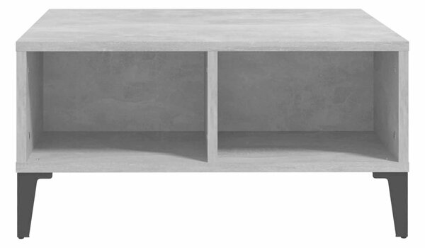 Soffbord betonggrå 60x60x30 cm spånskiva - Grå
