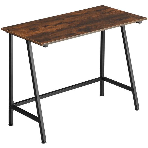 Tectake 404421 newton skrivbord industriellt mörkt - industriellt mörkt trä, rustikt