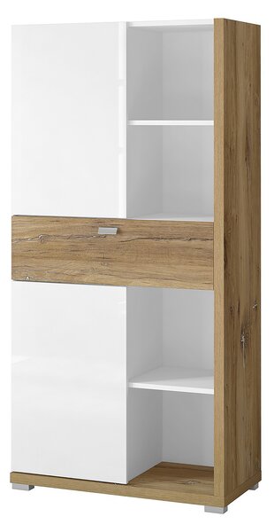 DALINDA Highboard 72x148 cm Vit/Natur -